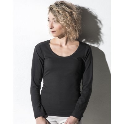 Sheila Women's Organic Deep Round LS